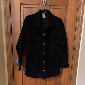 Matty M Black Corduroy shirt Jacket